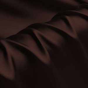 100% pure silk dark coffee 30mm silk satin fabric silk charmeuse for dress, shirts, pajams sell by the yard, DIY handmade, wedding fabric