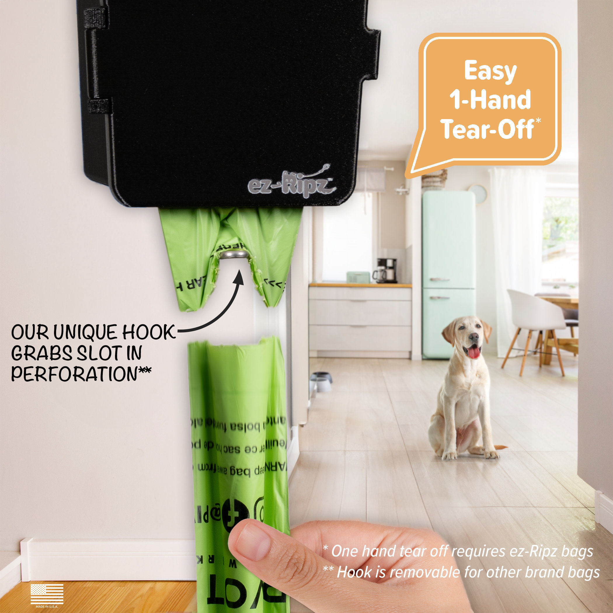 Dog Poop Bag Dispenser Wall Mounted Waterproof Outdoor Pet Waste