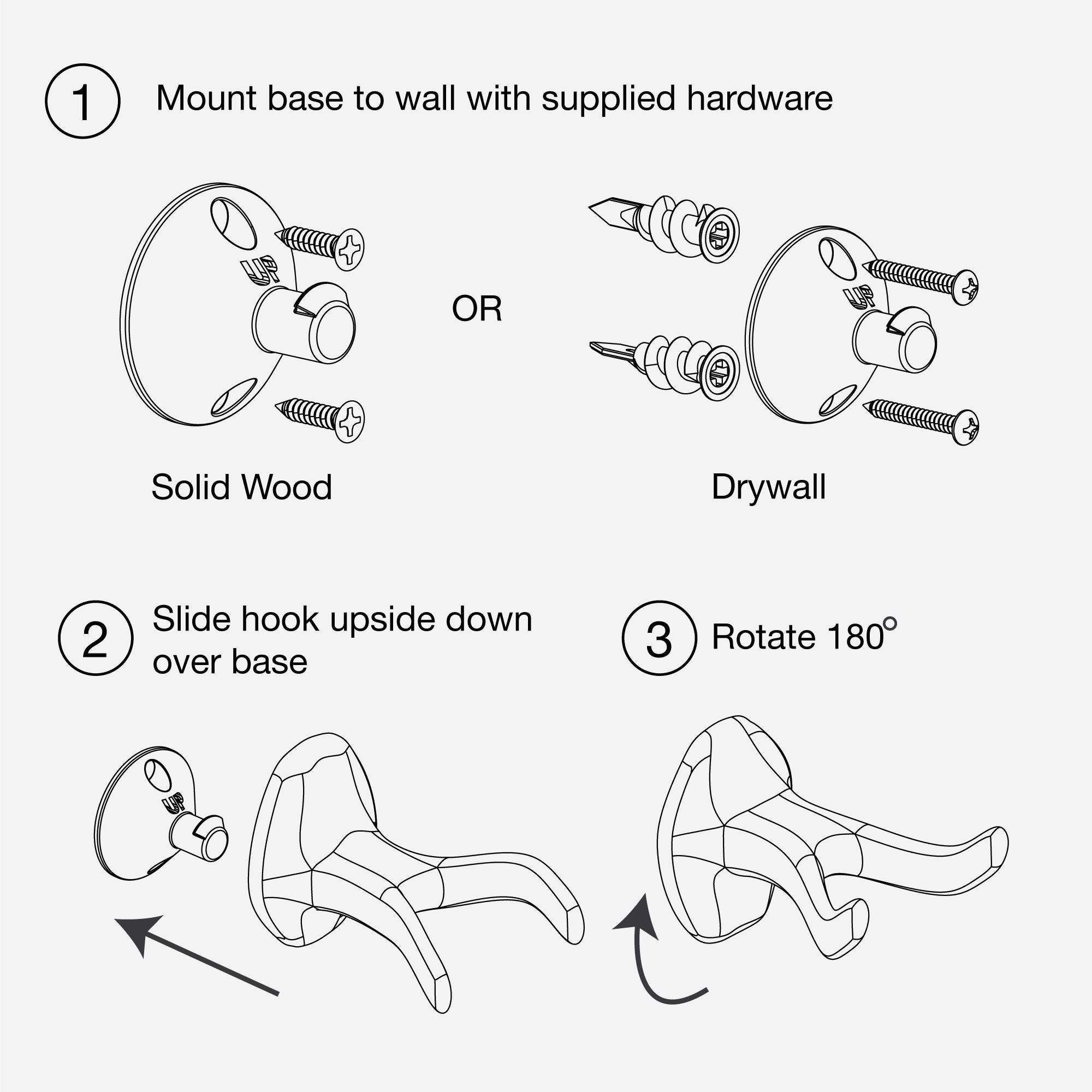 Guitar Wall Hook, Floating Guitar Hook, Wall Mount Guitar Hanger, 3d