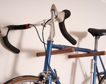 100% Beuken Fiets hanger (gerookt) | Fietsstokken | Fiets Muurbeugel | Fietsenrek | Bikehanger | Hout