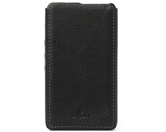 Dignis for HIBY R6/R6 Pro Genuine Leather Case Cover [ARGEN] Minerva Box Leather R6 Case R6 Pro Case (Black)