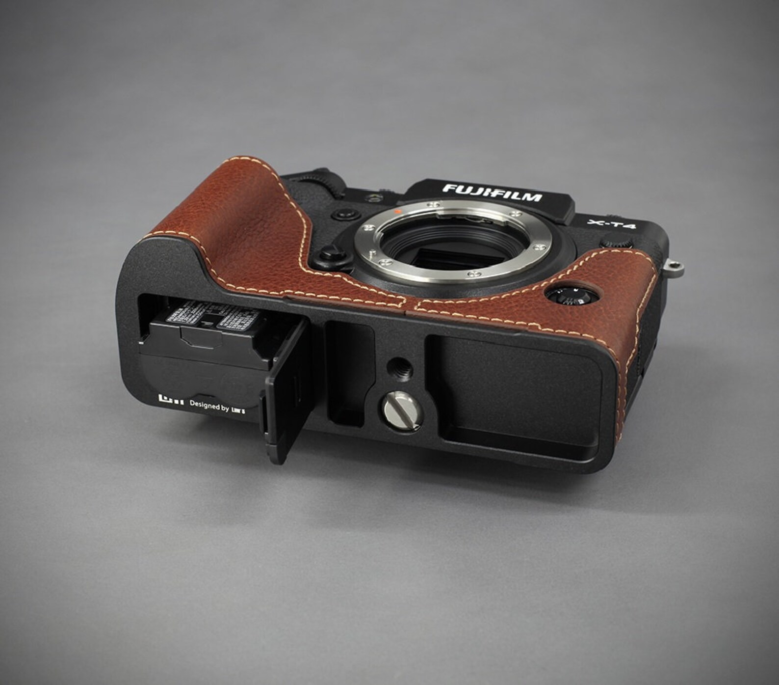 LIM'S Genuine Leather Camera Half Case Dovetail Plate for Etsy