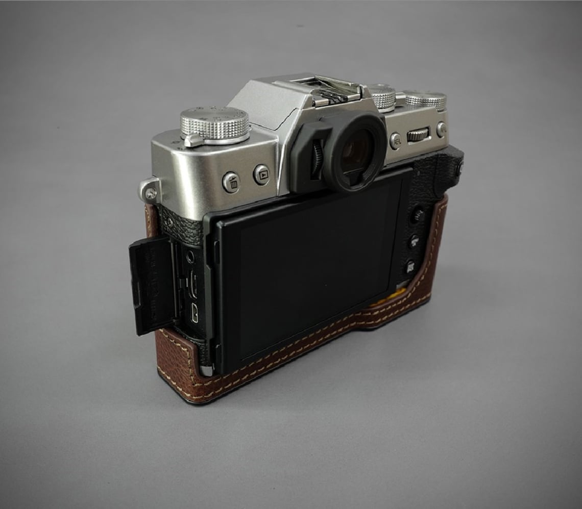 LIM'S Genuine Leather Camera Half Case Cover for FUJI Etsy