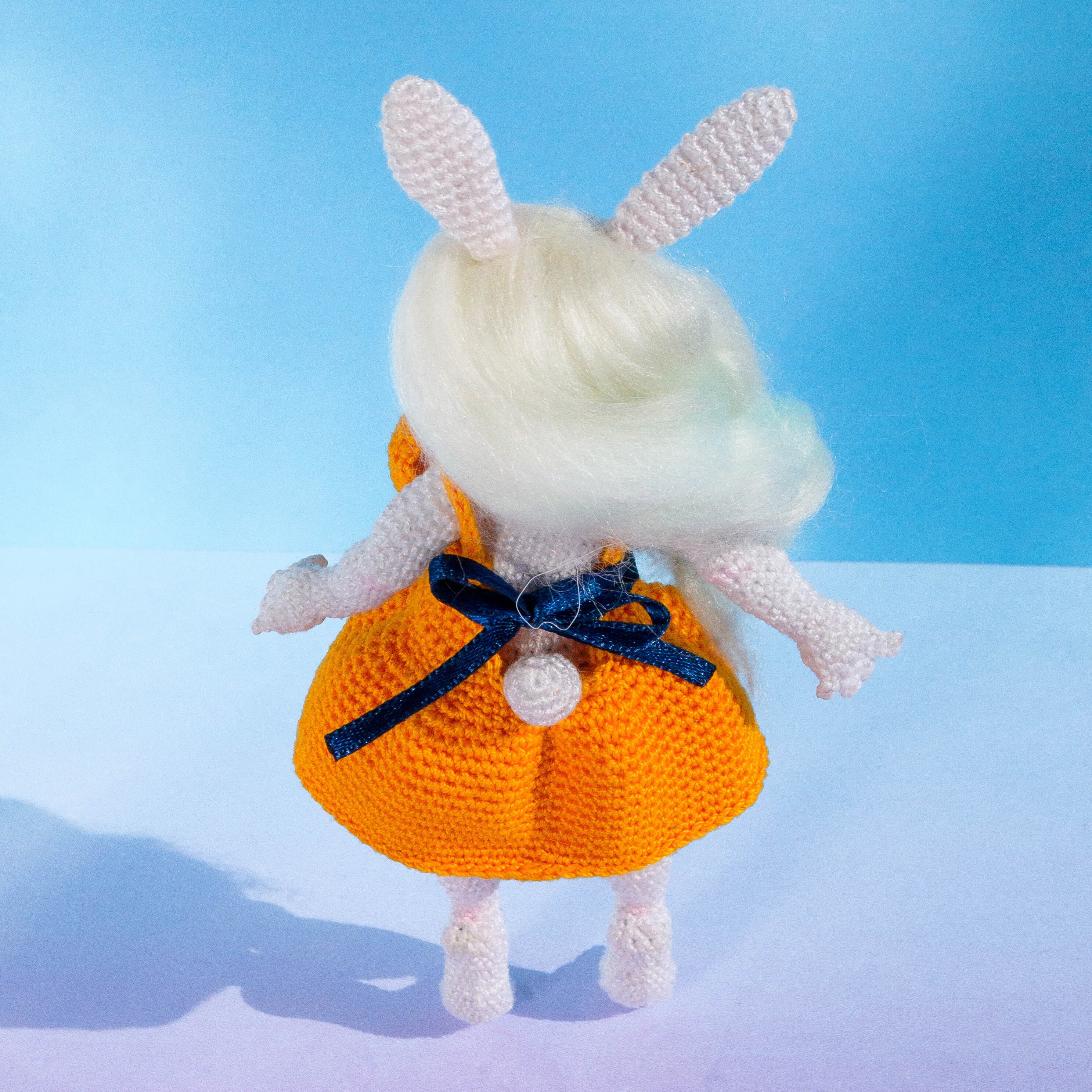 Easter Bunny With Basket Crochet Pattern Bunny in Dress Etsy