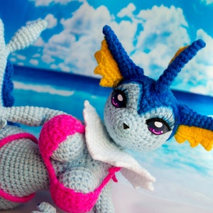 Vaporeon furry plush ,furry plushie ,anthro plush,  yiff, adult plushies, monster doll