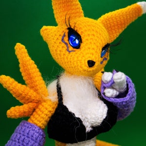 renamon furry doll, Custom furry plush, anthro plush,  yiff doll, Poseable OOAK Doll