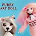 Furry Custom wolf doll, Loona doll,  yiff, anthro art doll, Furry nsfw 