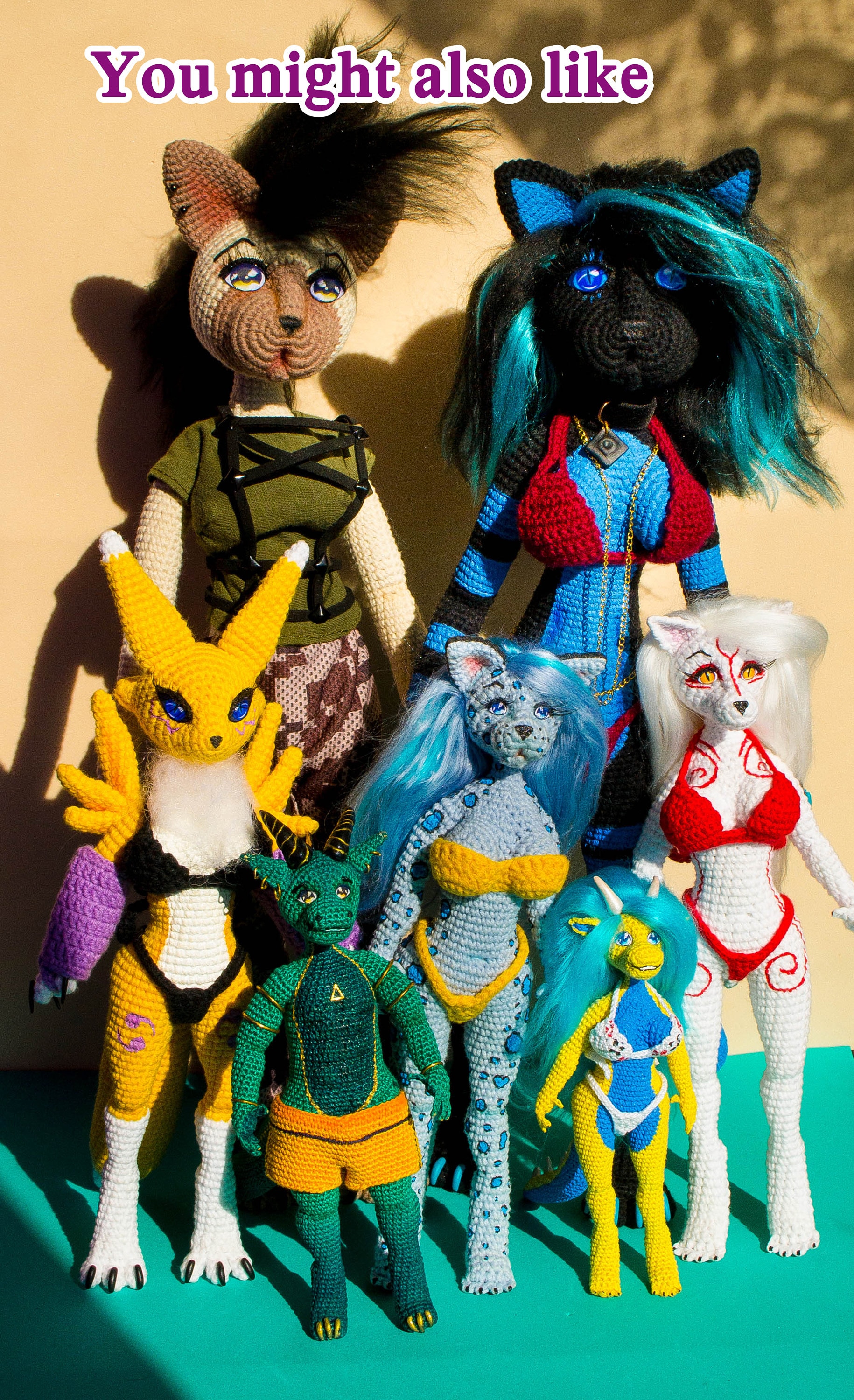Renamon Crochet Furry Doll: Poseable Anthro Plush - Etsy Canada