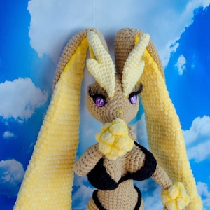 Lopunny plush doll, Custom furry plush, anthro plush,  yiff doll, art Doll, unique gift