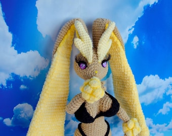 Lopunny plush doll, Custom furry plush, anthro plush,  yiff doll, art Doll, unique gift