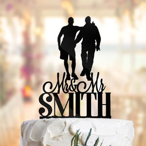 Gay Wedding Cake Topper, Lgbt Wedding Same Sex Wedding Cake Topper Gay Cake Topper Mr And Mr Topper Lgbt Cake Toppers 2 groom topper G007