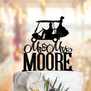 Golf Cake Toppers, Golf Cake Decorations, Golf Wedding Cake Topper, Golf Cart Cake Topper, Golf Cake Topper Wedding Pr115