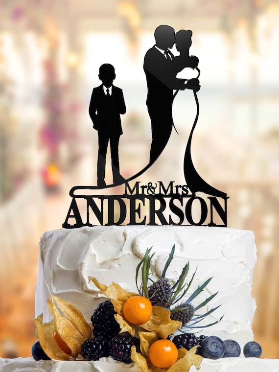 Family Cake Topper Wedding Cake Topper Couple Cake Topper Etsy