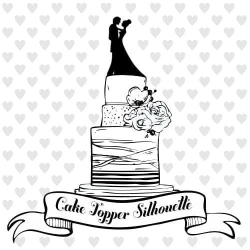 Topper Gâteau Mariage - Silhouette M. Et Mme En Acrylique - Déco Noir Pour Gâteau De Mariage