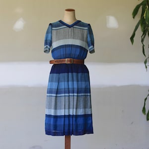 Navy Striped Dress Etsy Australia