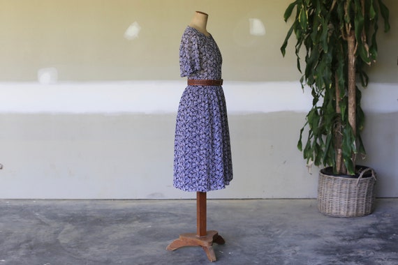 Vintage Japanese Floral Tea Dress l Summer Floral… - image 4