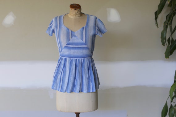 Vintage Cheesecloth Blouse I Boho Blouse l Hippie