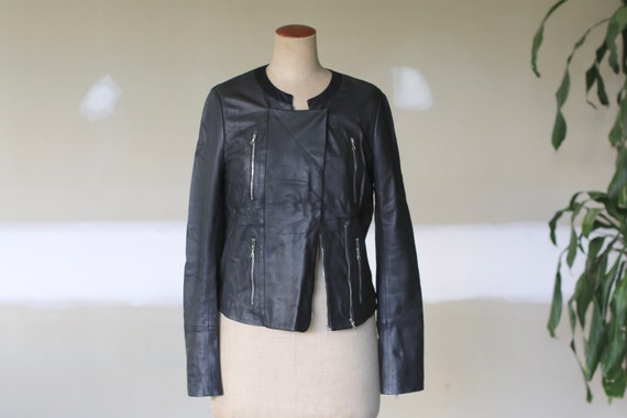 J Brand Italian Lambskin Leather Jacket L Leather Bikers - Etsy