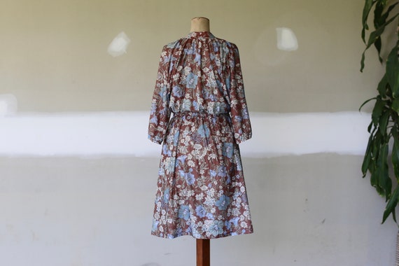 Vintage Floral Tea Dress l Boho Hippie Festival D… - image 5