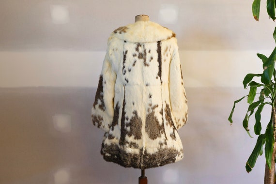 Vintage 1970s Wild Rabbit Fur Coat Jacket l Vinta… - image 6