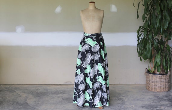Vintage Floral Wrap Skirt l Feather Wrap Skirt l 6