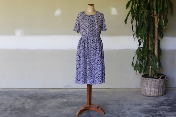 Vintage Japanese Floral Tea Dress l Summer Floral… - image 6