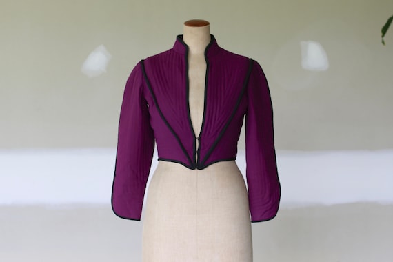 Vintage Wim Hemmink Couture Wool Crop Jacket l Pad