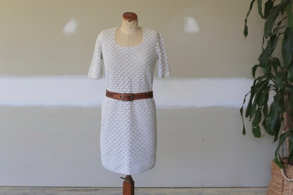 Vintage Crochet Knit Dress