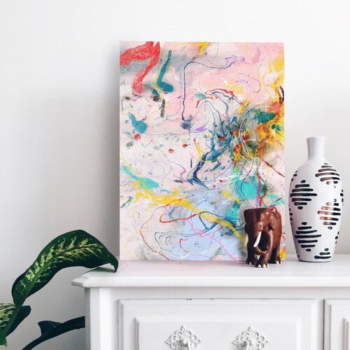 Abstract Wall Art Acrylic Pour Wall Decor Digital Art Print Etsy