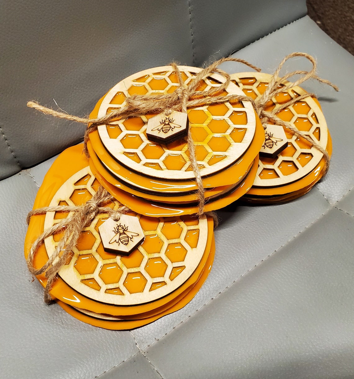 Coaster Set Cottage Core Farmhouse Rural Beekeeper Etsy