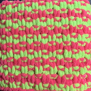 Soft Chenille Fingerknit Throw