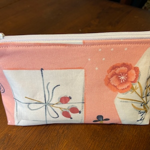 Bolsa com zíper de letras, bolsa para lápis, bolsa para lápis, bolsa de maquiagem, bolsa de maquiagem, presente para carteiro