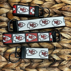Llavero de pulsera inspirado en los Kansas City Chiefs, llavero de pulsera, llavero de pulsera, llavero de pulsera