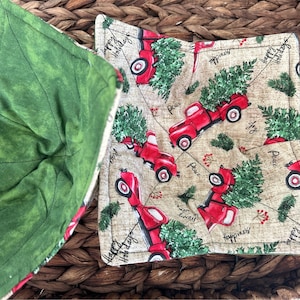 Reversible Microwave Bowl Cozy, Soup Bowl Cozy, Reversible Bowl Cozy