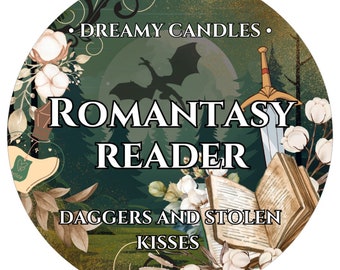 Dreamy Candles _ Romantasy Reader 4oz Rose Gold Tin _ Stoppino in legno