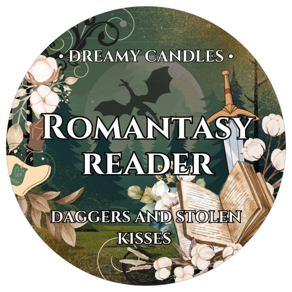 Dreamy Candles _ Romantasy Reader 4oz Rose Gold Tin _ Stoppino in legno