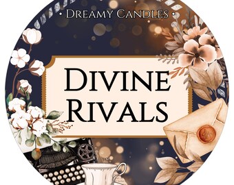 Dreamy Candles _ Divine Rivals 4oz Rose Gold Tin _ Stoppino di legno