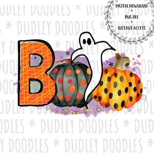 Halloween Sublimation Design Pumpkin Pumpkins Fall Kids PNG File Clip Art Sub Instant Digital Download Ghost Costume Shirt Printable Graphic