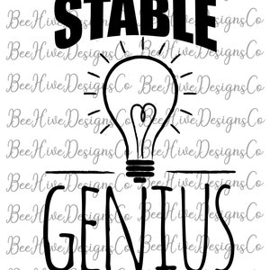 Digital Download PNG Sublimation File Donald Trump Very Stable Genius Funny President Republican Political Silly Clip Art