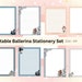 Ballerina Printable Stationery Paper,printable Writing Paper With a ...