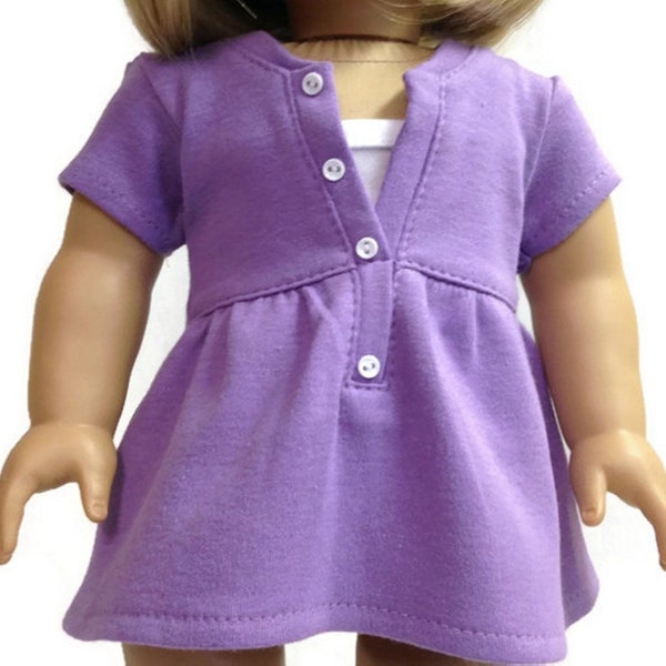 Doll Clothes To Fit 18 Inch Doll clothes 18" Doll Clothing 18 Inch Doll Accessories Made to fit 18 Inch dolls Top Purple