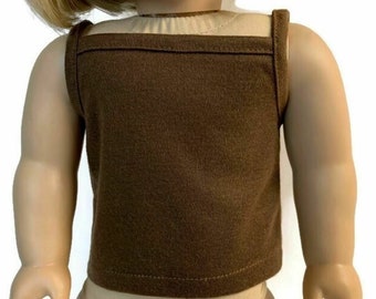 Doll Clothes To Fit 18 Inch Doll clothes 18" Doll Clothing 18 Inch Doll Accessories Made to fit 18 Inch dolls Tank Top Brown