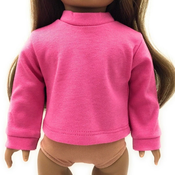 Doll Clothes To Fit 18 Inch Doll clothes 18" Doll Clothing 18 Inch Doll Accessories Made to fit 18 Inch dolls Long Sleeve Hot Pink