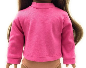 Doll Clothes To Fit 18 Inch Doll clothes 18" Doll Clothing 18 Inch Doll Accessories Made to fit 18 Inch dolls Long Sleeve Hot Pink