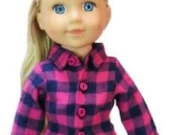 Pink and Navy Shirt & Jeans for 14.5" Doll Clothes Doll Accessories will fit the most popular 14 Inch Doll