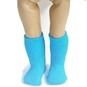 18 Inch Doll Clothes 18" Doll Clothing 18 Inch Doll Accessories Turquoise Sport Socks fits 18" dolls