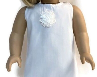 18 Inch Doll Clothes White Cotton Slip 18" Doll Clothes 18 Inch Doll Accessories 18" Girl Doll 18" Boy Doll