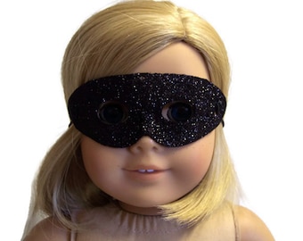 2 Halloween Masks Purple Blue Glitter 18 in Doll Clothes Fits American Girl