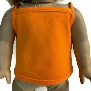 18 inch Doll Clothes Tank Top Orange Made to fit 18 Inch dolls