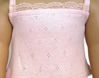 Doll Clothes 18 inch doll clothes Pink Camisole Made to fit most 18" dolls